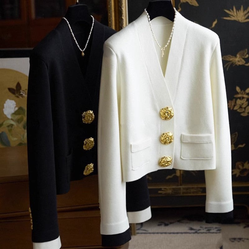 Pull pour femme, grand cardigan à col en V