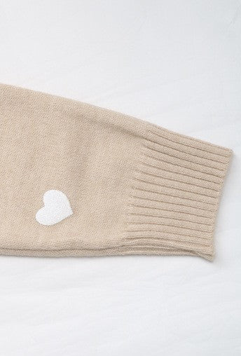 Pull Love à Col V pour Femme – Élégant et Confortable