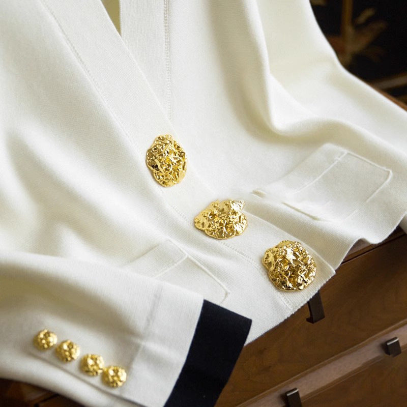 Pull pour femme, grand cardigan à col en V