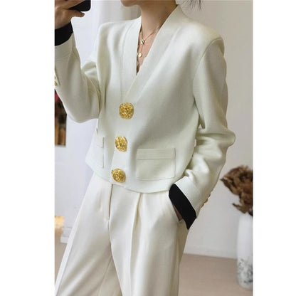 Pull pour femme, grand cardigan à col en V
